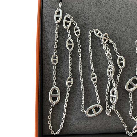 hermes style chain|authentic Hermes necklaces.